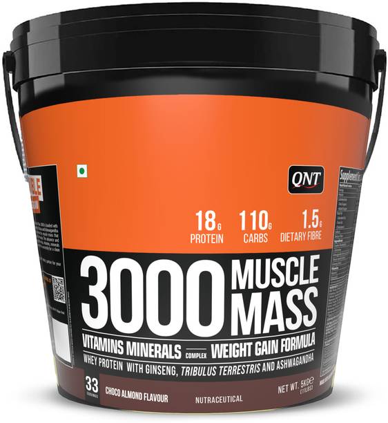 QNT Muscle Mass 3000 Weight Gainers/Mass Gainers