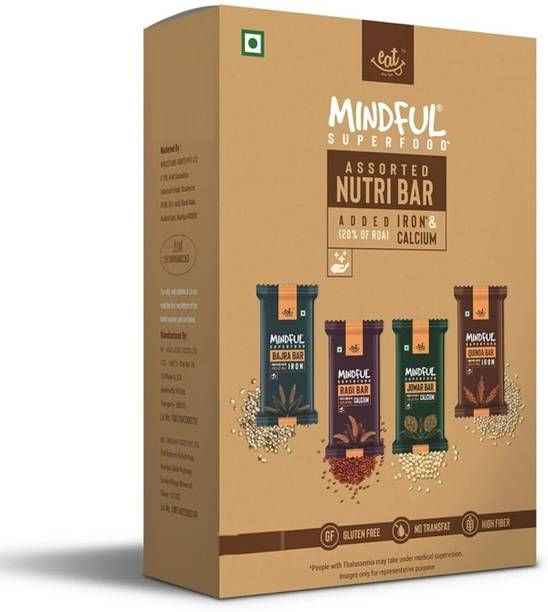 Eat Anytime Assorted Millet Nutri Bar | Energy Bar Sugar Free -(6pcs of 25gm) Nutrition Bars