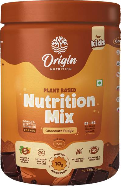 Origin Nutrition Fuel For Kids NaturalProtein 7g/Serving , 18 Vitamins for Immunity 4-7 Years Plant-Based Protein