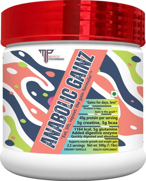 Muscle Performance Anabolic Gainz Mass Gainer Supports Muscle Growth & Weight Gain Whey Protein