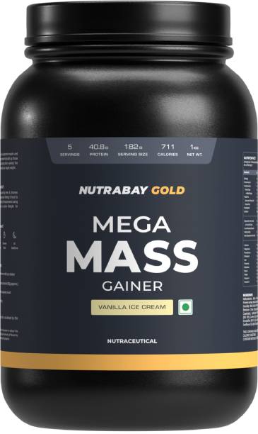 Nutrabay Gold Mega Mass Weight Gainer Weight Gainers/Mass Gainers