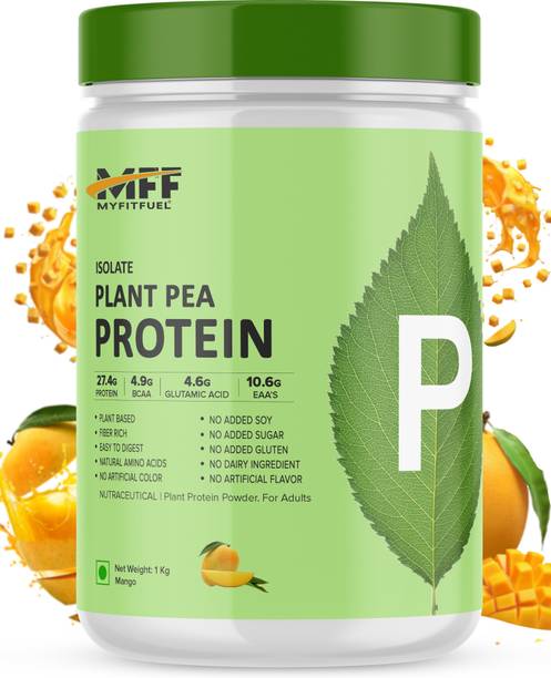 MyFitFuel Plant Pea Protein Isolate, 1kg, Mango Alphonso Plant-Based Protein