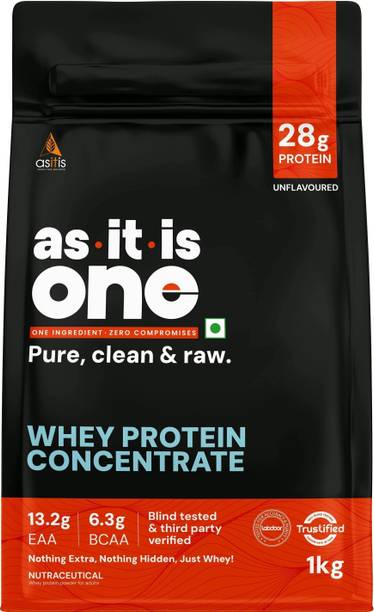 AS-IT-IS Nutrition ONE Whey Protein Concentrate, Pure, Clean & Raw, 28g Protein per Serve Whey Protein