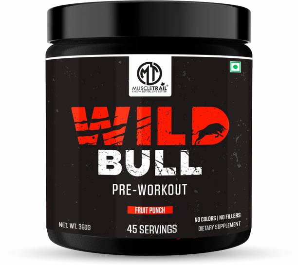 Muscle Trail Wild Bull |3.7g Beta Alanine |1.5g L-Taurine |200mg Caffeine Anhydrous | Pre Workout