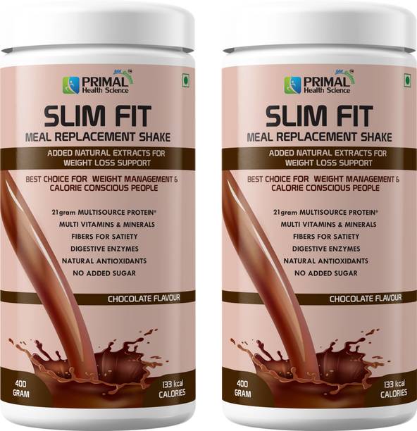 PRIMAL HEALTH SCIENCE Slim Shake Protein Powder for Weight Loss Healthy Meal Replacer with Vitamins Protein Shake