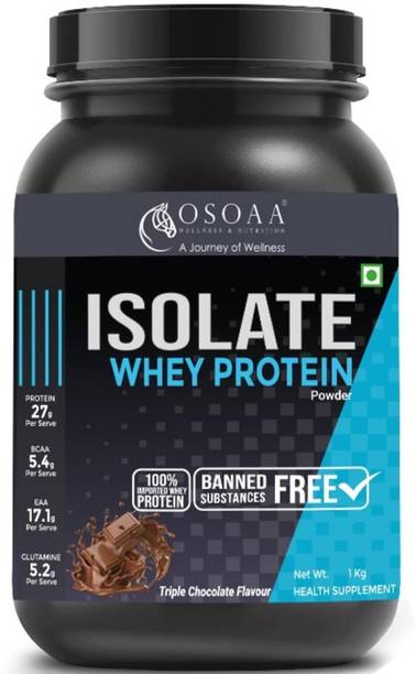 Osoaa 100% Whey Protein Isolate Powder/Supplement for Muscle Support & Recovery Whey Protein