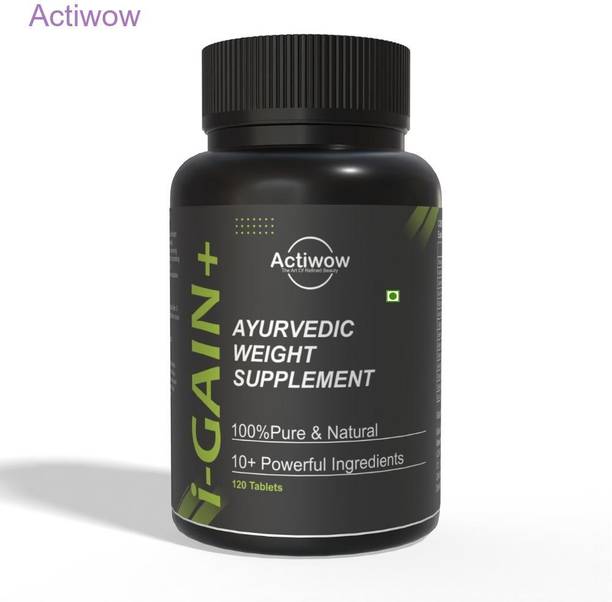 ACTIWOW i-Gain+ I Organic Muscle Gainer I Supports Safe Muscle & Weight Growth Weight Gainers/Mass Gainers