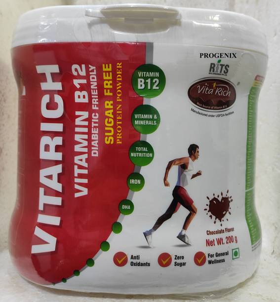 Progenix VITARICH VITAMIN B12 DIABETIC SUGAR FREE ANTI OXIDANT DHA & IRON PROTEIN POWDER Protein Blends