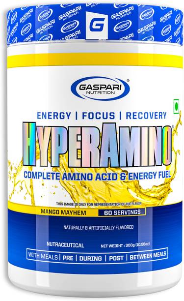 Gaspari Nutrition Hyper Amino Complete Amino Acid [60 Ser.] | Faster Recover, Focus, Energy | EAA BCAA