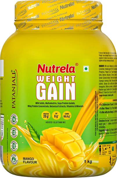 NUTRELA Weight Gainer | High-Calorie Mass Gainer with Vitamins & Khandsari Sugar | Veg Weight Gainers/Mass Gainers
