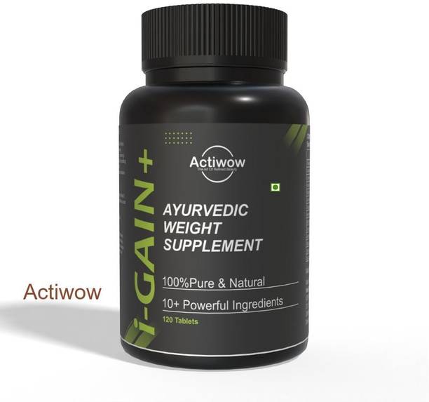 ACTIWOW i-Gain+ I Organic Muscle Gainer I Promotes Healthy Muscle Growth Weight Gainers/Mass Gainers