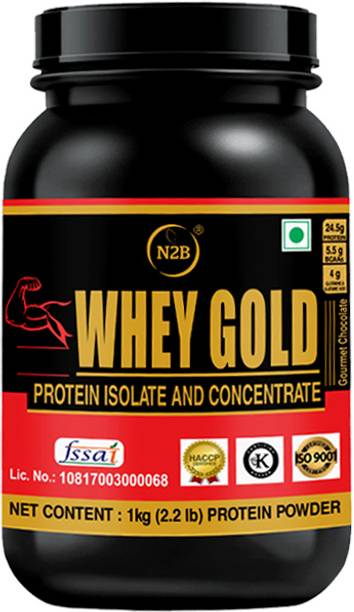 N2B Whey Gold Protein Supplement Powder Weight Gainers/Mass Gainers 1kg Weight Gainers/Mass Gainers