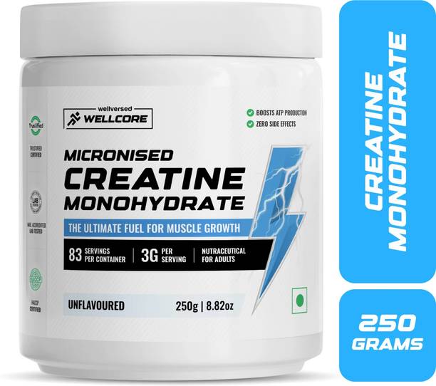Wellcore Micronised Creatine Monohydrate | Lab Tested | Enhanced Absorption | 100% Pure Creatine