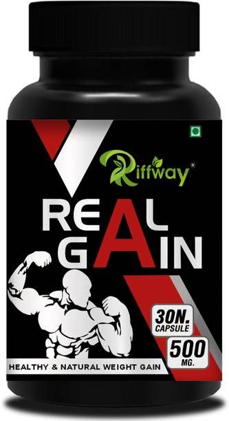 Riffway Real Gain Weight Gain Capsule Muscle Gainer Product / Mass Protein Formula Weight Gainers/Mass Gainers