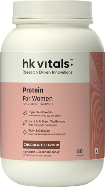 hk vitals Protein For Women | Triple Blend Protein, Collagen, Vitamin C, E, Biotin Whey Protein