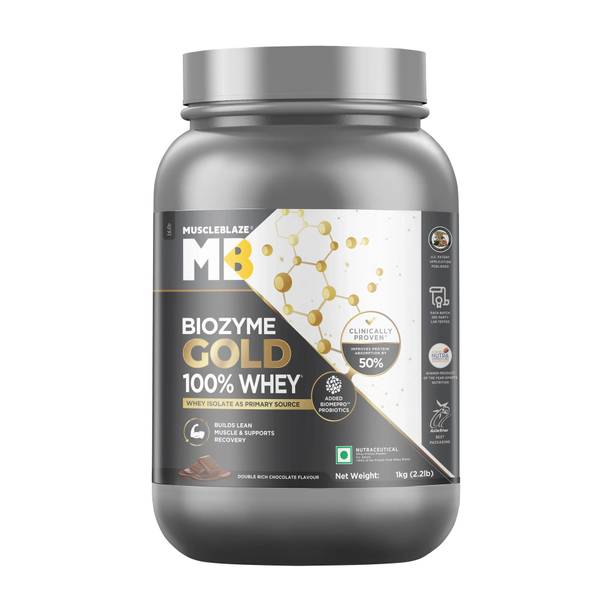 MUSCLEBLAZE Biozyme Gold 100% Whey Protein Whey Protein