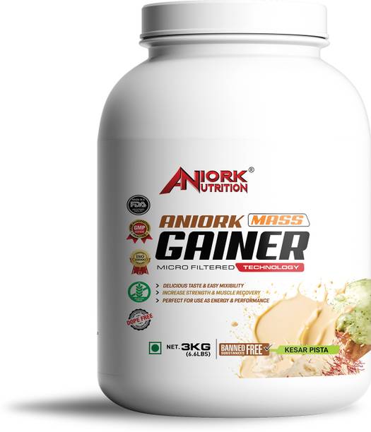 Aniork Nutrition Mass Gainer | 15GM Protein for Strength, Weight Gain & Muscle Recovery Weight Gainers/Mass Gainers