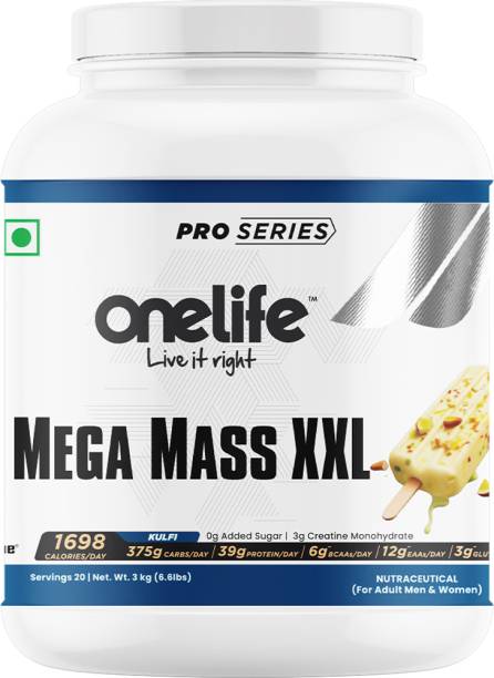 OneLife Mega Mass Gainer XXL Formula for Mass Gain, Weight Gainers/Mass Gainers Weight Gainers/Mass Gainers