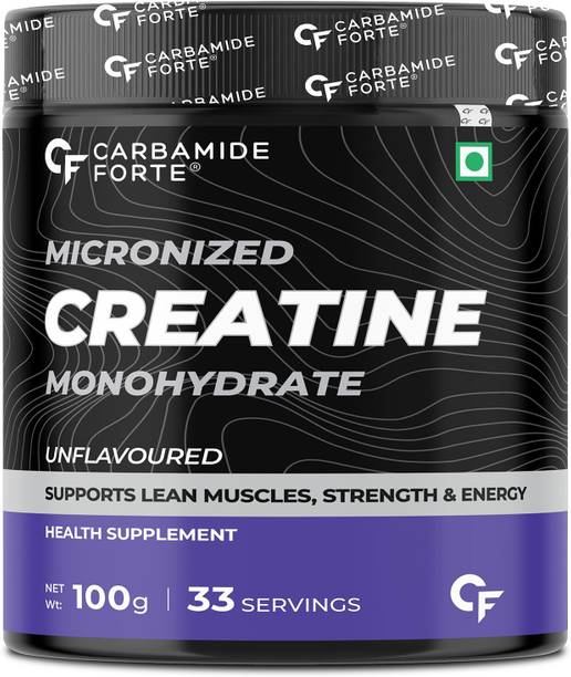 CARBAMIDE FORTE Creatine Monohydrate Powder | Unflavoured Creatine for Muscle Strength Creatine 100 g, Unflavoured