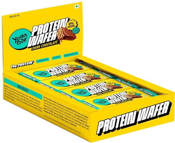 Yogabar 10g Protein Wafer Bars | 0% Maida|Goodness of Millets 10 Bars Protein Wafer