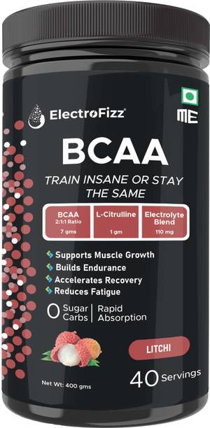 ElectroFizz BCAA 7Gms (2:1:1) with Glutamine 450g Litchee 30 servings BCAA