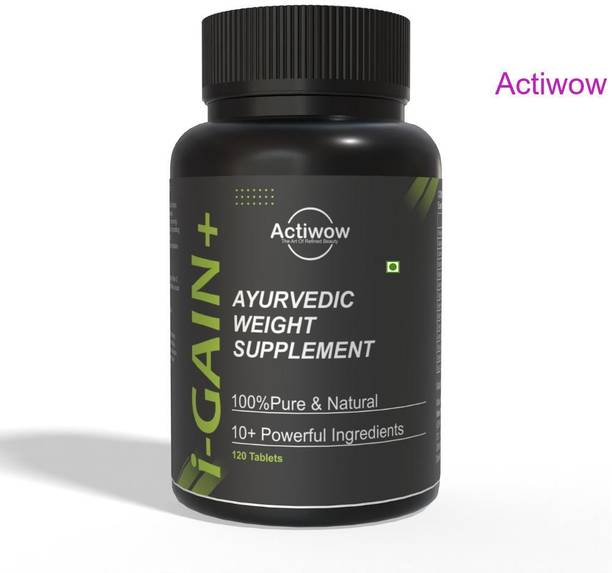 ACTIWOW i-Gain+ I Herbal Muscle Gainer I Builds Lean Muscle & Strength Safely A02 Weight Gainers/Mass Gainers