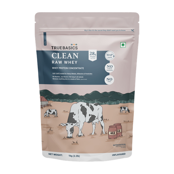 TrueBasics Clean Raw Concentrate Whey Protein
