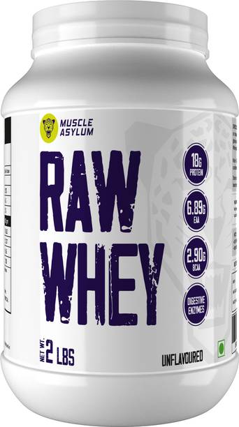 Muscle Asylum Raw Whey Protein Concentrate- 18g per serving, Whey Protein