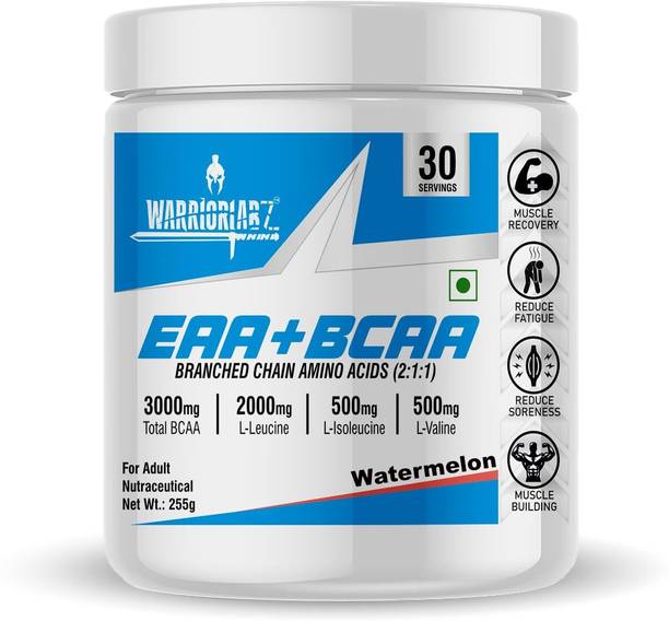 WARRIORLABZ Bcaa-Eaa for Lean Muscle, Faster Recovery, Reduced Fatigue & Muscle Breakdown BCAA
