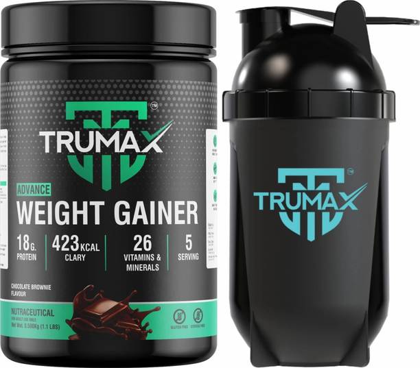 TRUMAX Advance 0.5kg with Shaker, Concentrate Protein Vitamins & Minerals Weight Gainers/Mass Gainers