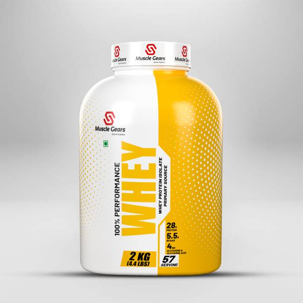 Muscle Gears Performance Whey (Post-Workout with Organic Cows Milk, ISO Certified). Whey Protein