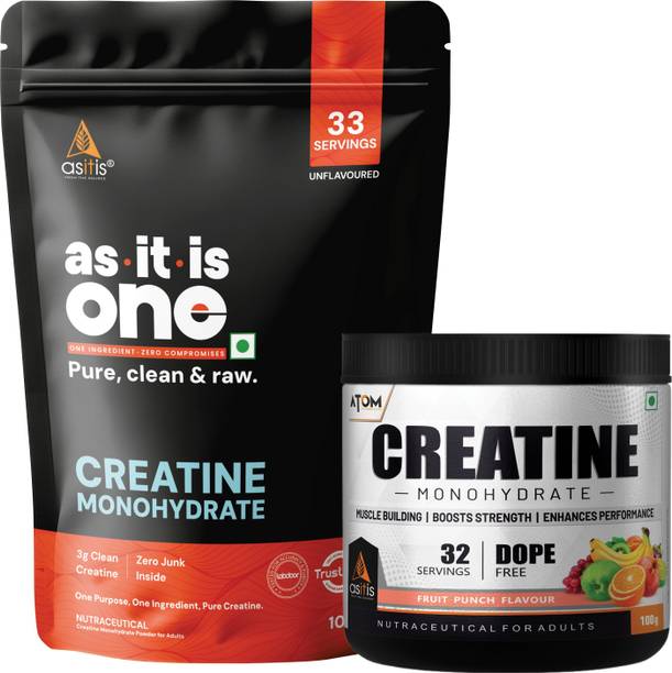 AS-IT-IS Nutrition One Creatine Monohydrate + ATOM Crea...