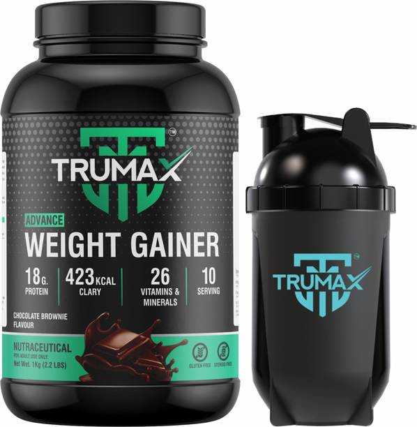 TRUMAX Advance 1.0kg with Shaker, Concentrate Protein Vitamins & Minerals Weight Gainers/Mass Gainers