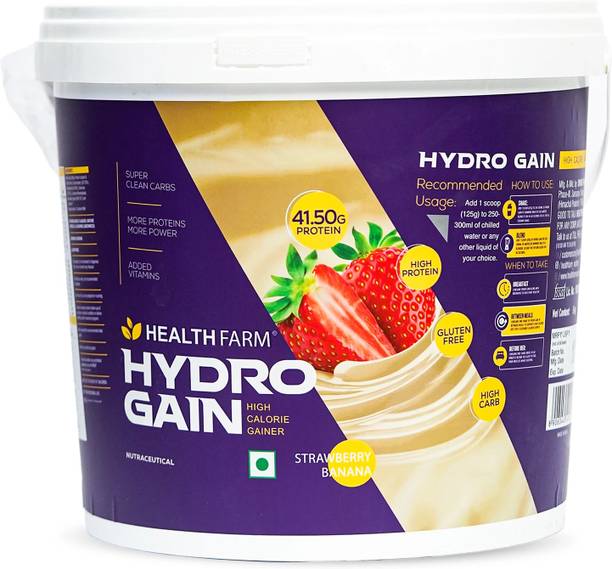HEALTHFARM Hydro Gain Premium Whey Protein for Muscle Weight Gainers/Mass Gainers