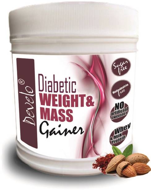 DEVELO Weight & Mass Gainer for Diabetics, Sugar Free Supplement for Diabetes Care Weight Gainers/Mass Gainers