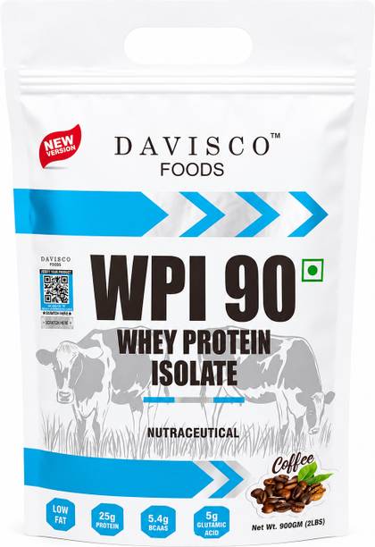 MG DAVISCO Foods WPI 90 Whey Protein Isolate | Coffee Flavour (900gm. 2 l s.) Whey Protein