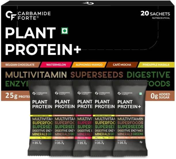 CARBAMIDE FORTE Plant Protein Powder Sachet - Plant Based Protien Powder- Pack of 20