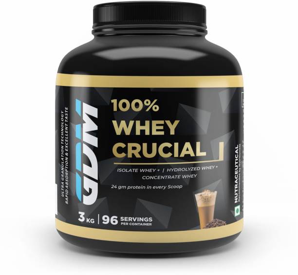 gdm nutraceuticals llp Whey Crucial with Isolate, Hydrolyzed and Concentrate and 24g High Protein Whey Protein