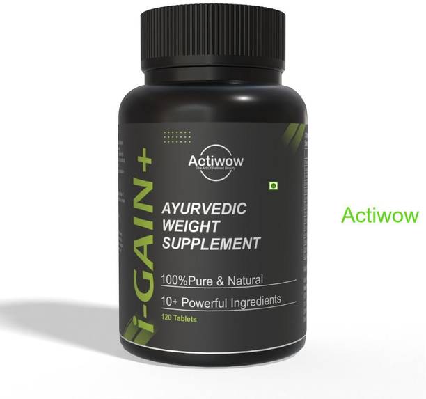 ACTIWOW i-Gain+ I Herbal Mass Builder I Effective Weight Gain Supplement Weight Gainers/Mass Gainers