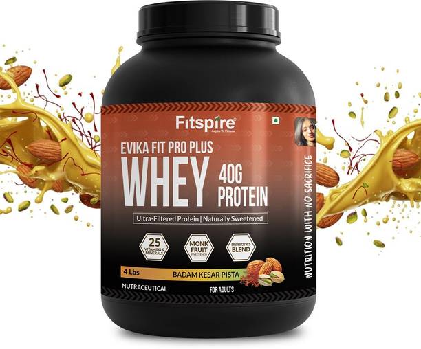 Fitspire EVIKA Fit Super Pro Plus Protein Powder - Muscle Growth and Recovery- Probiotics Whey Protein