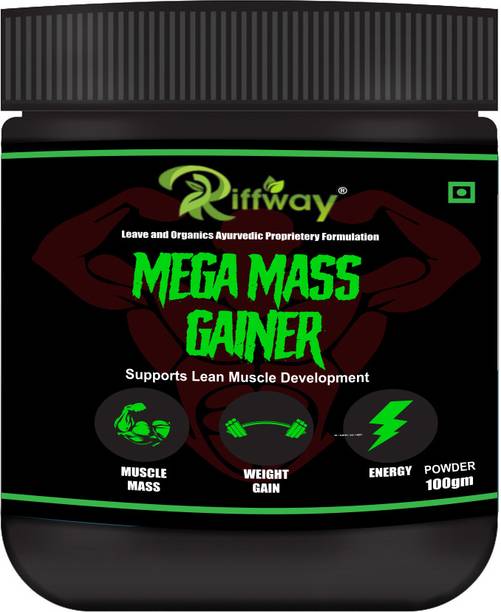 Riffway Mega Mass Weight Gain Powder Ideal for Gym, Men & Women Protein Weight Gainer Weight Gainers/Mass Gainers