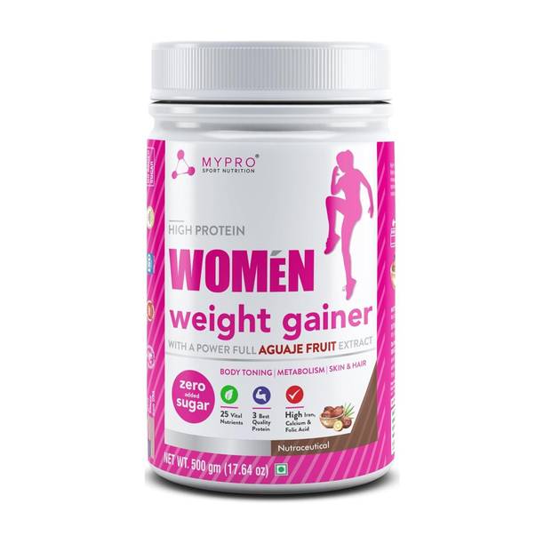Mypro Sport Nutrition High Protein Women Weight Gainer Full AGUAJE FRUIT 24 Vital Nutrients,3 Protien Weight Gainers/Mass Gainers