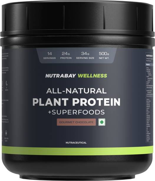 Nutrabay Wellness All-Natural Plant Protein Powder + Superfoods Plant-Based Protein