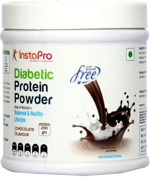 instapro Diabetic Choco Blend No Guilt Clean Formula 100% Vegetarian Tastes Best Casein Protein