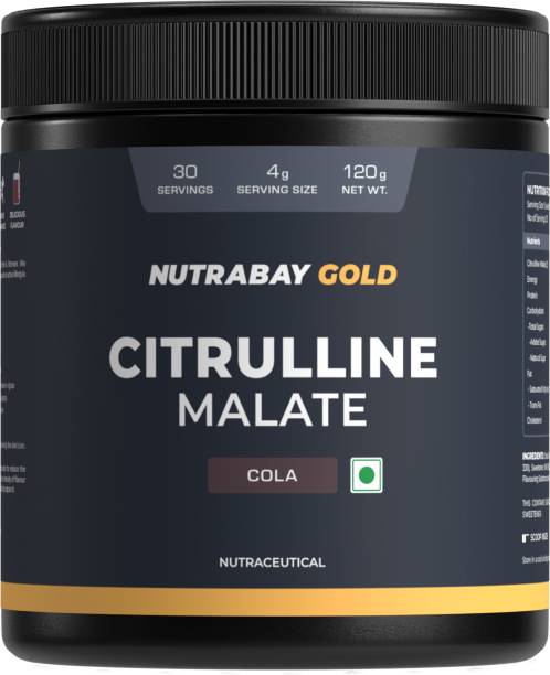 Nutrabay Gold Citrulline Malate 2:1 Supplement Powder, Boosts Nitric Oxide, Pre Workout
