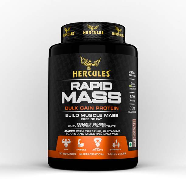HERCULES Rapid mass bulk gain protein Weight Gainers/Mass Gainers