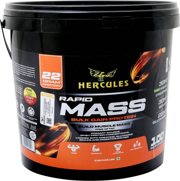 HERCULES Rapid mass bulk gain protein Weight Gainers/Mass Gainers