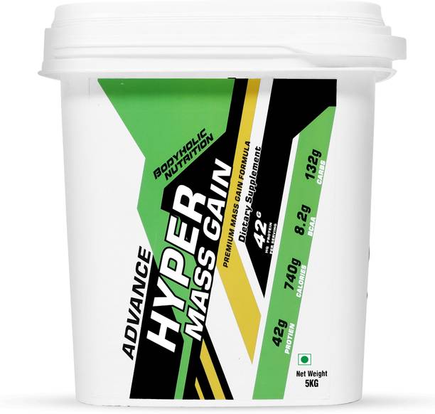 BN BAGRI NUTRITION ADVANCE HYPER MASS GAIN HIGH PROTEIN MUSCLE GAIN (5KG/11LBS) KESAR PISTA Weight Gainers/Mass Gainers