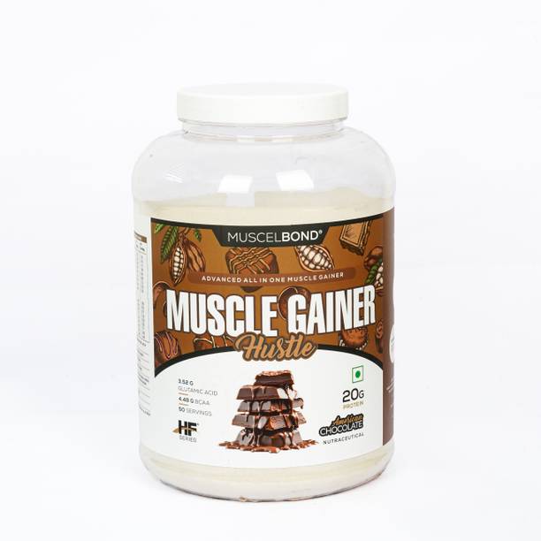 MuscelBond Muscle Gainer Hustle Advanced All in One Muscle Gainer Weight Gainers/Mass Gainers