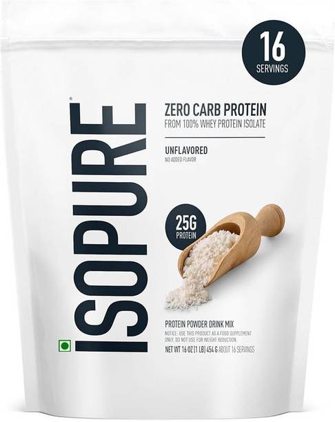 Isopure Zero Carb Isolate 1 LB 16 servings Whey Protein